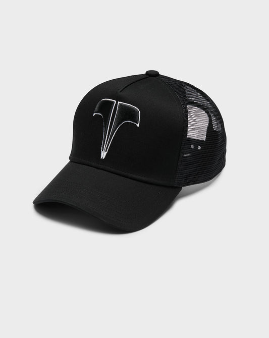 T LOGO TRUCKER  -  BLACK