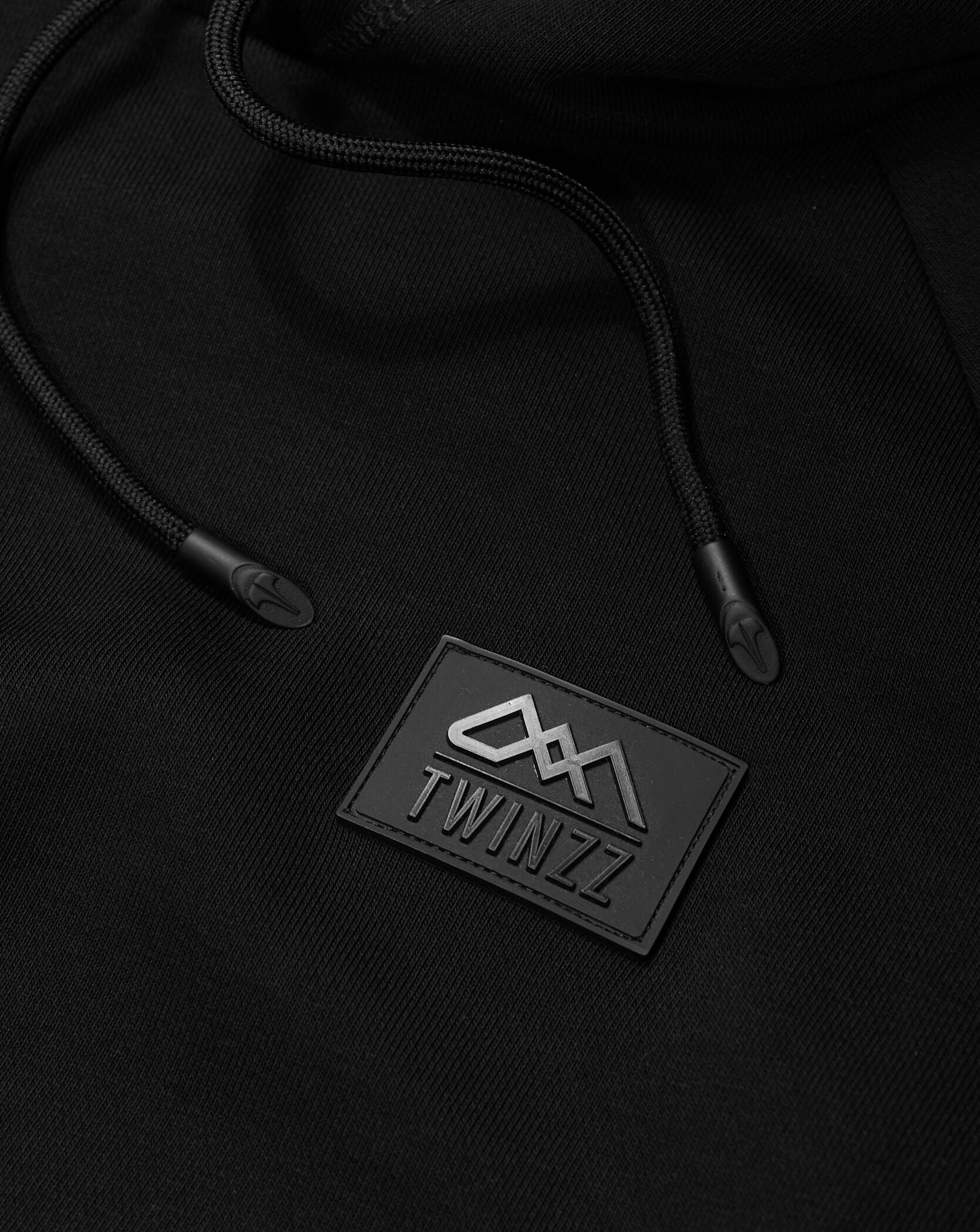 Twinzz black lifestyle hoodie logo