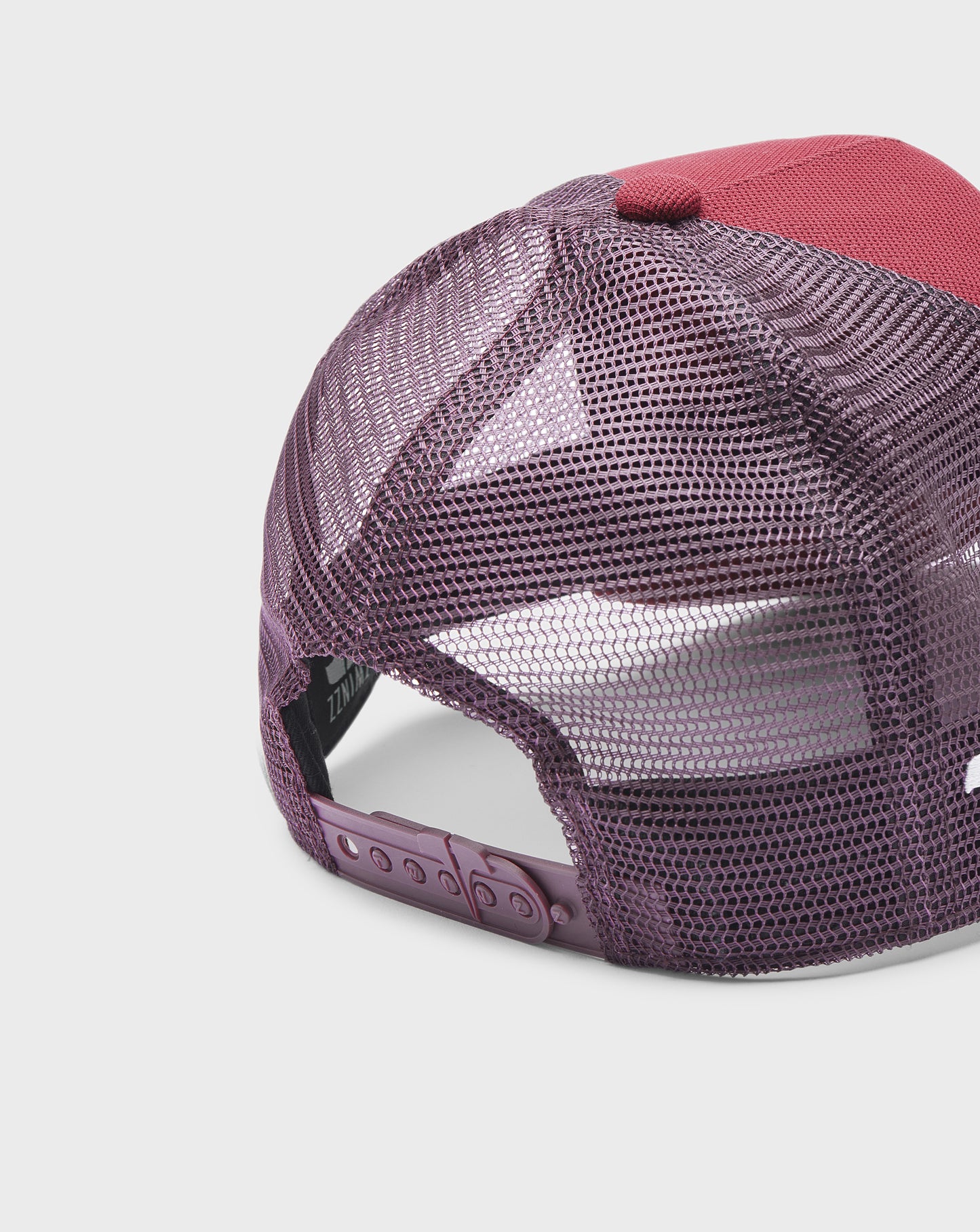 CONTRAST COTTON MESH TRUCKER - MAROON/WHITE