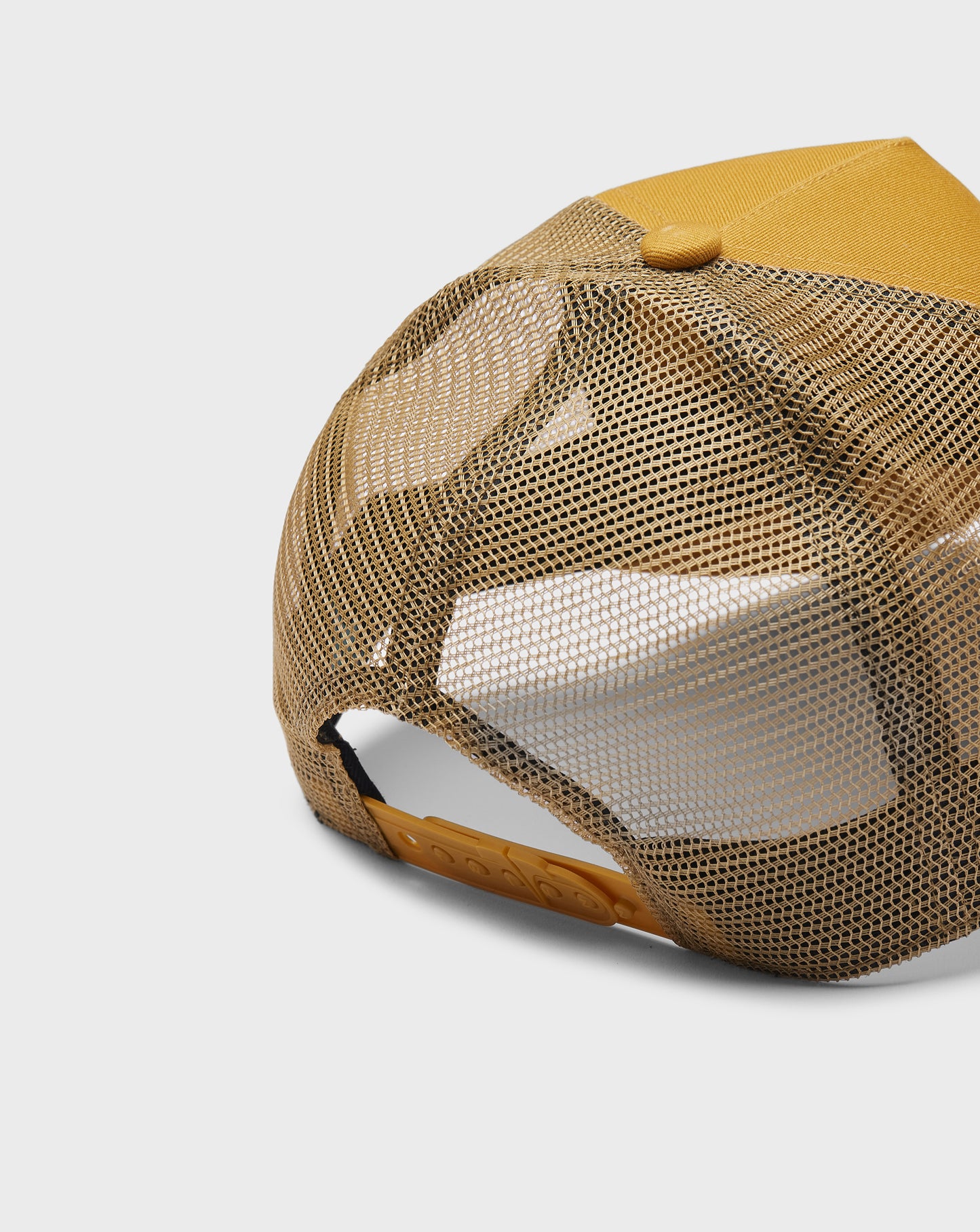COTTON MESH LOGO TRUCKER - MUSTARD YELLOW/WHITE