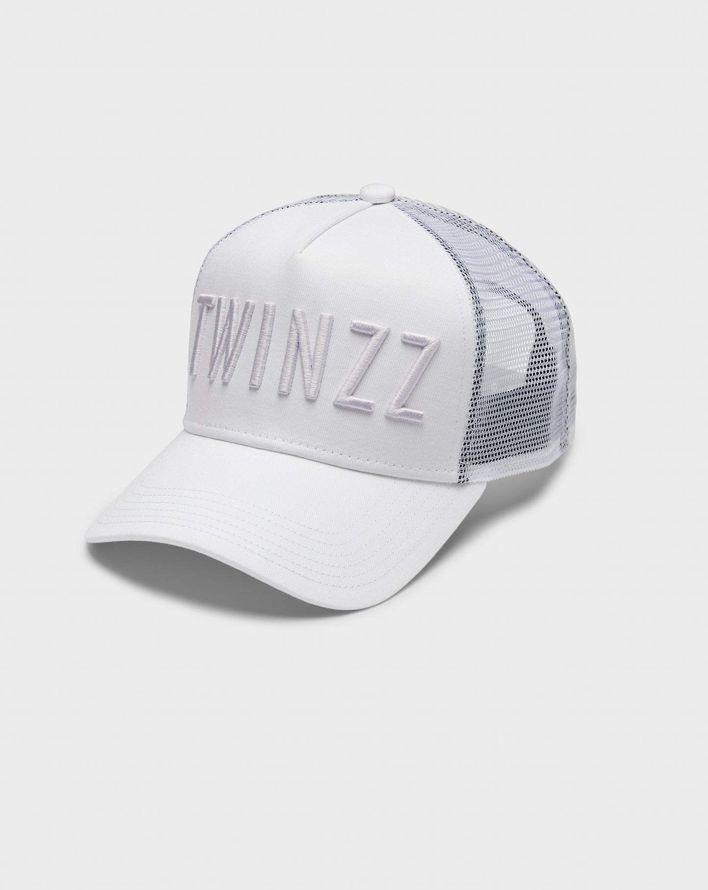 COTTON MESH LOGO TRUCKER - BRIGHT WHITE