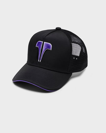 TWINZZ T LOGO EDGE TRUCKER - BLACK/PURPLE