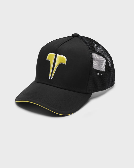 TWINZZ T LOGO EDGE TRUCKER - BLACK/YELLOW