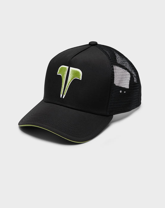 TWINZZ T LOGO EDGE TRUCKER - BLACK/LIME GREEN