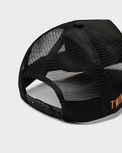 TWINZZ T LOGO EDGE TRUCKER - BLACK/ORANGE