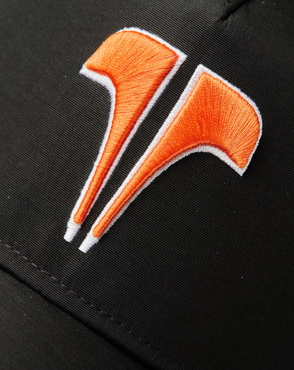 TWINZZ T LOGO EDGE TRUCKER - BLACK/ORANGE