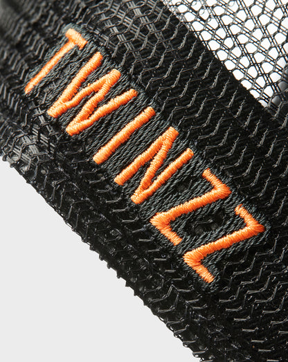 TWINZZ T LOGO EDGE TRUCKER - BLACK/ORANGE