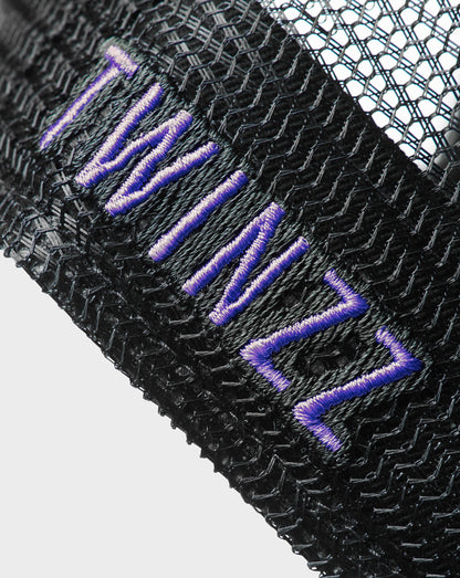 TWINZZ T LOGO EDGE TRUCKER - BLACK/PURPLE