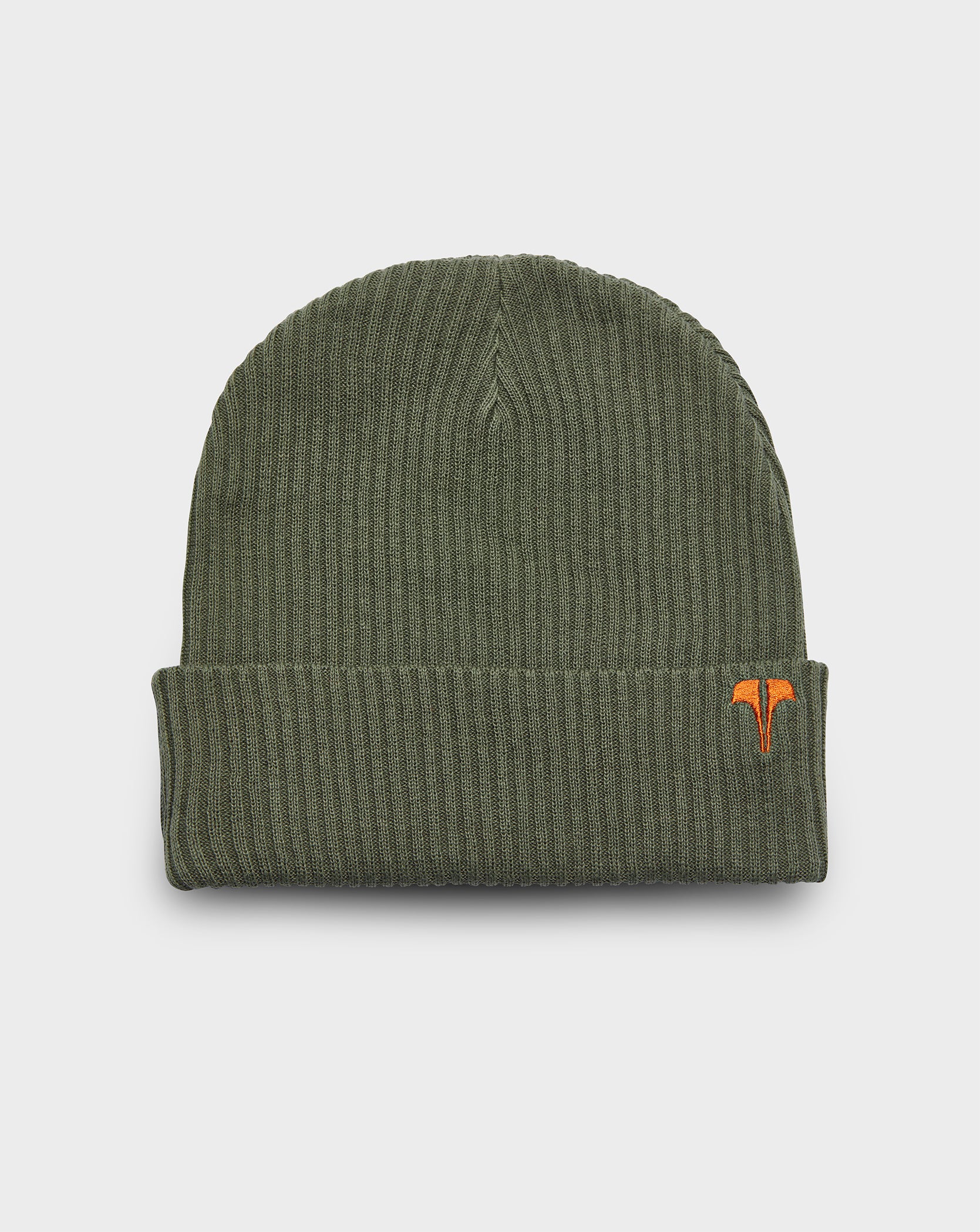 Twinzz logo olive knit beanie