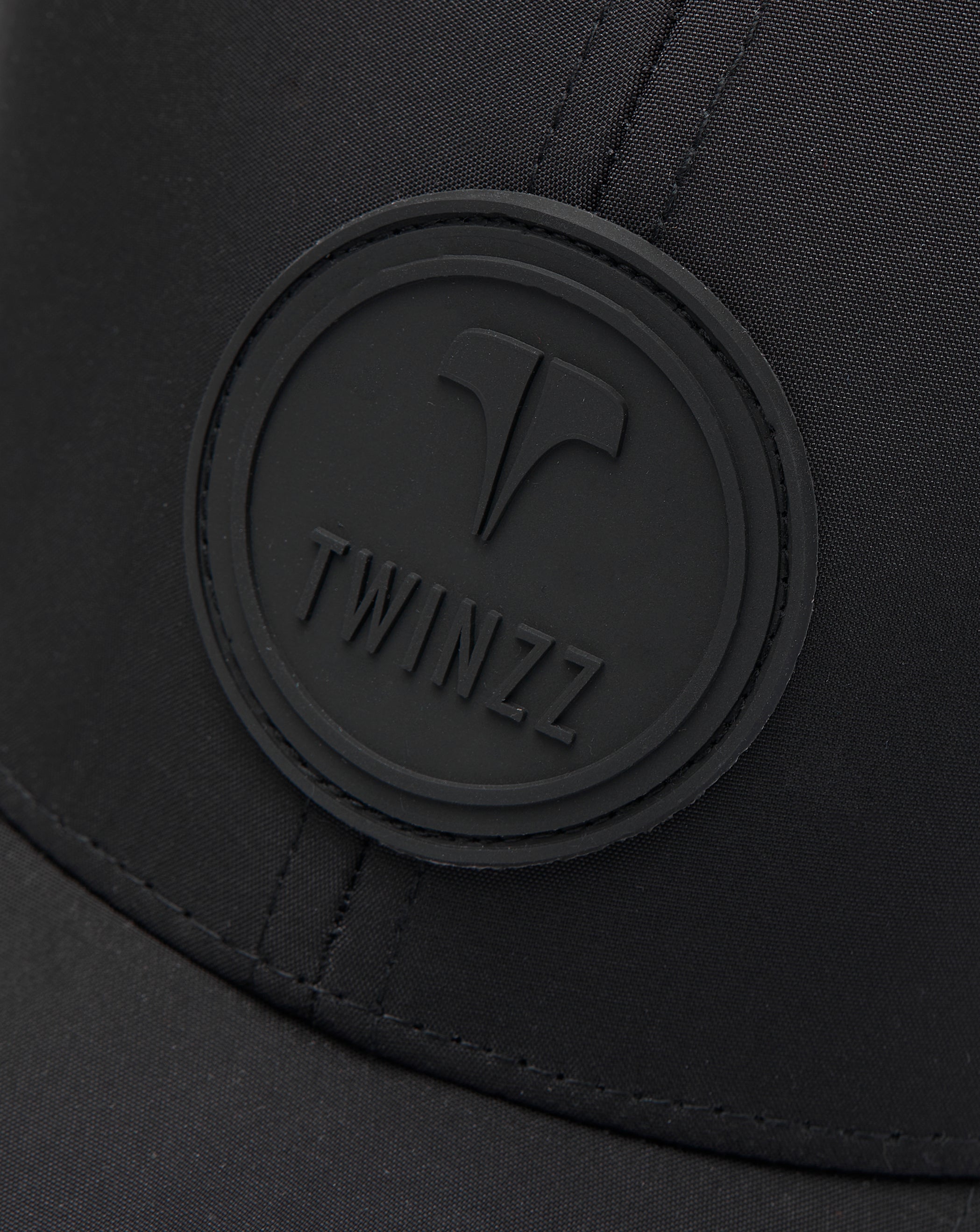 Twinzz black pitcher cap with black rubber logo