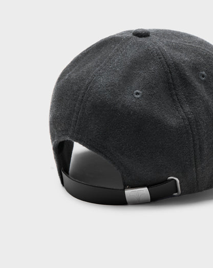 Twinzz grey pitcher cap with small silver logo strap