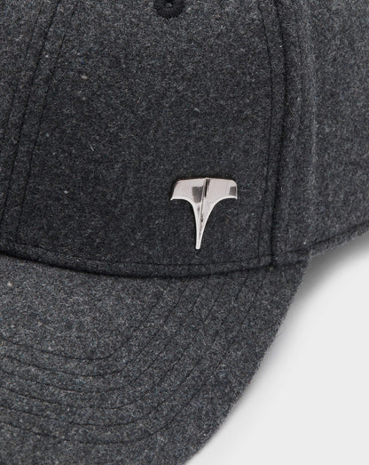 Twinzz grey pitcher cap with small silver logo