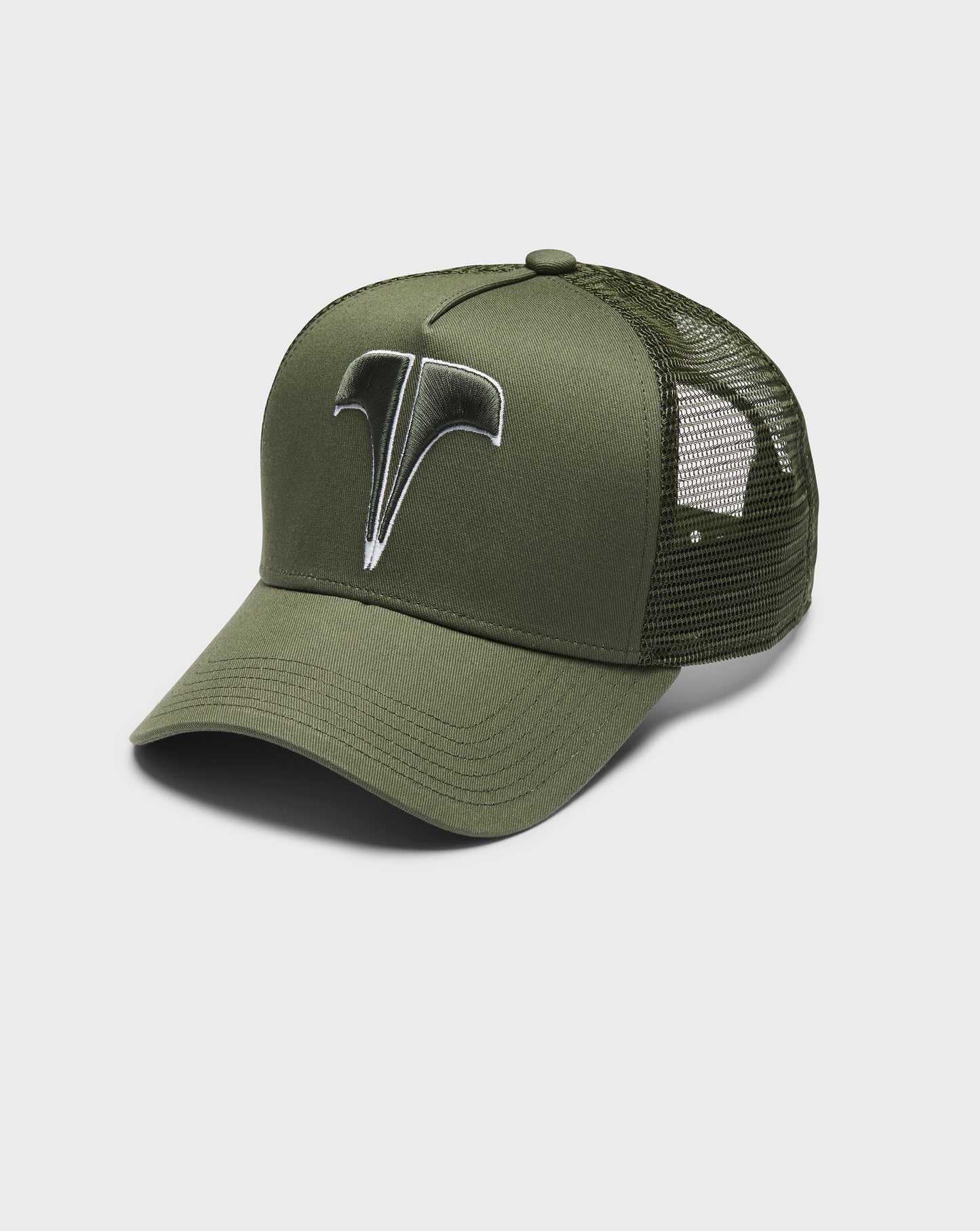 T LOGO TRUCKER  -  KHAKI