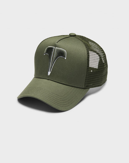 T LOGO TRUCKER  -  KHAKI