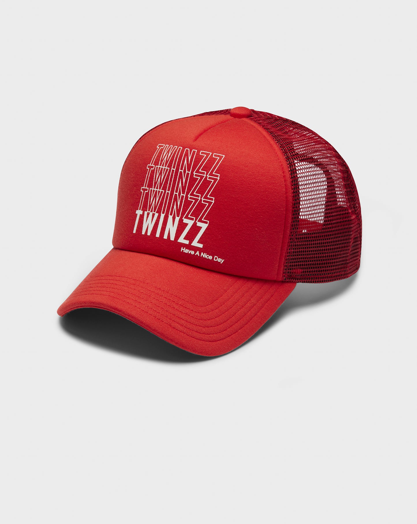 REPEAT TWINZZ TRUCKER  -  RED / WHITE
