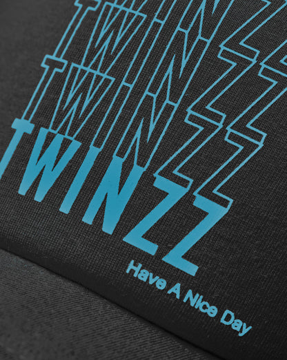 REPEAT TWINZZ TRUCKER  -  BLACK / BLUE