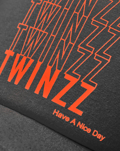 REPEAT TWINZZ TRUCKER  -  ORANGE / GREY