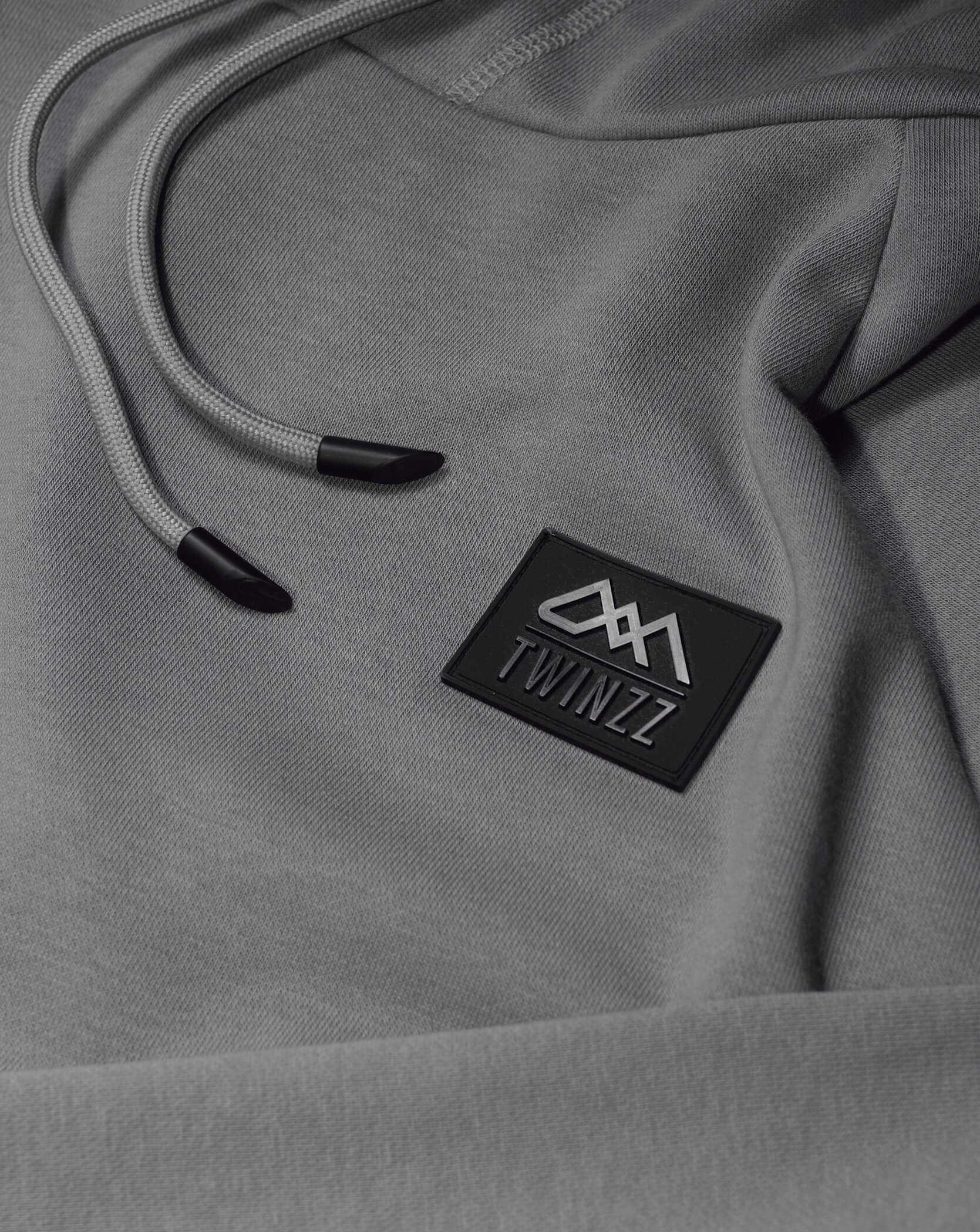 Twinzz grey lifestyle hoodie logo