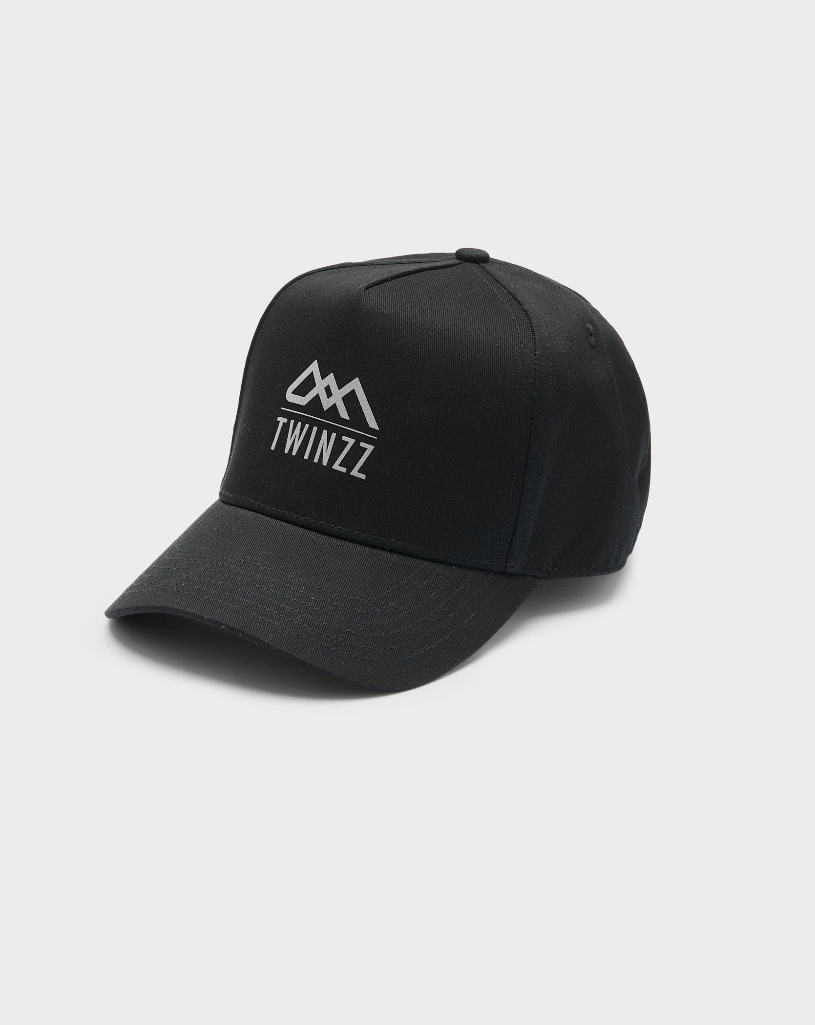 Twinzz black trucker hat with silver logo