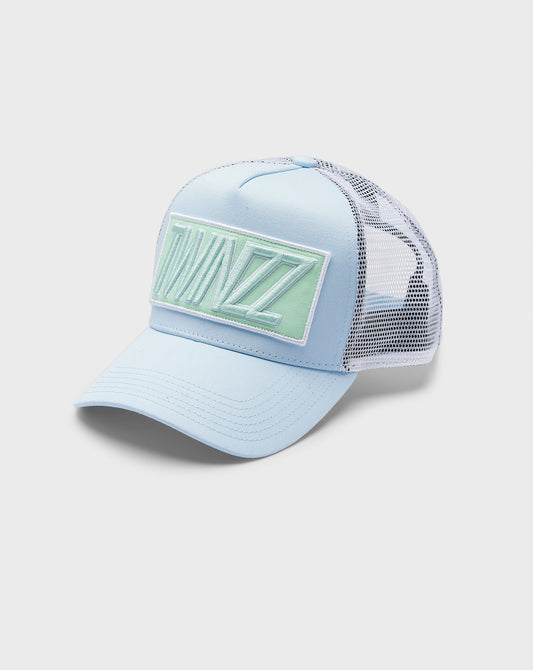 PASTEL COTTON MESH TRUCKER - BLUE/GREEN