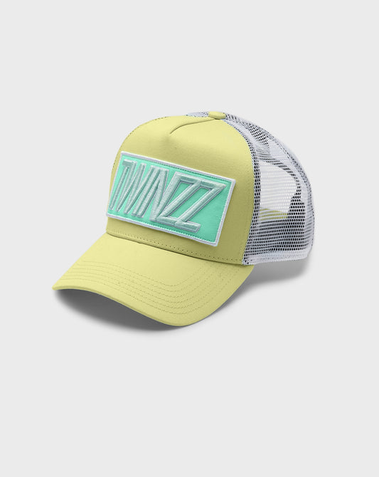 PASTEL COTTON MESH TRUCKER - YELLOW/GREEN