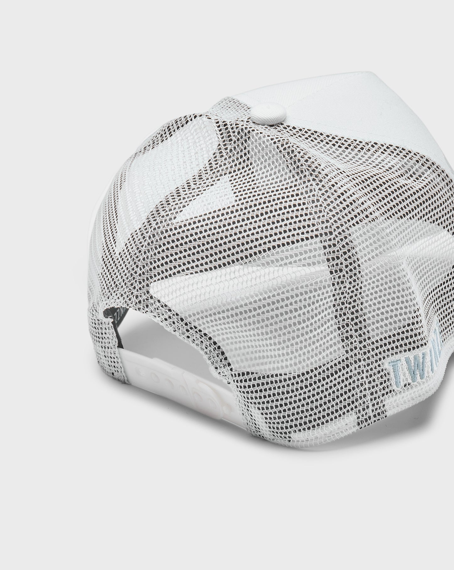T LOGO COTTON MESH TRUCKER - Blue/White