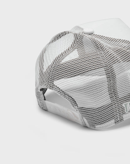 T LOGO COTTON MESH TRUCKER - Green/White
