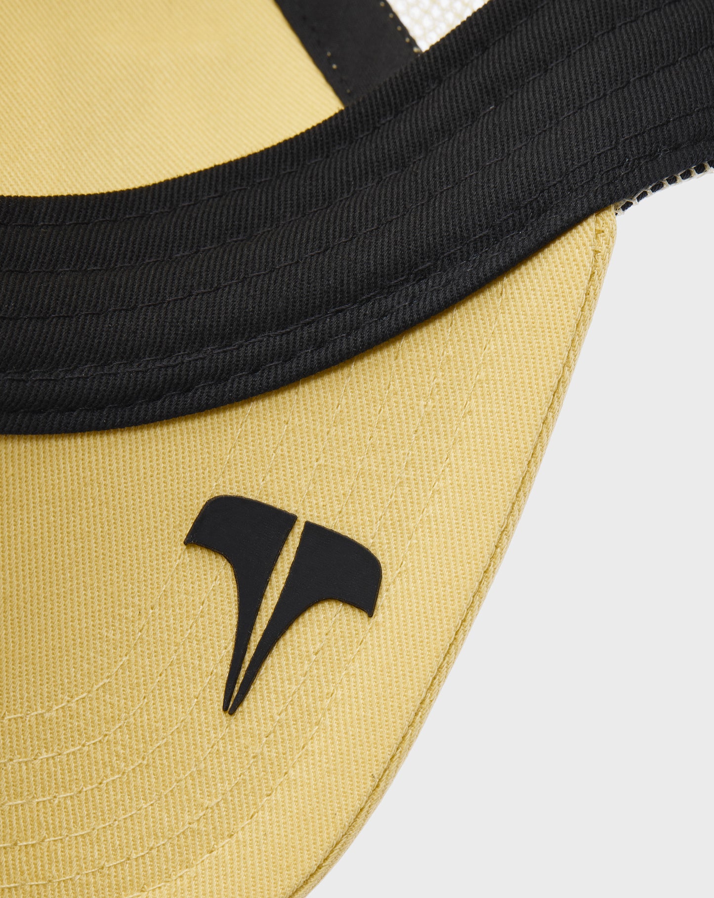 PASTEL COTTON MESH TRUCKER - Yellow/White