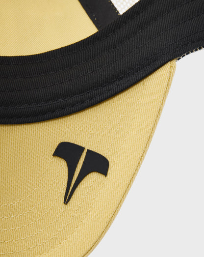 PASTEL COTTON MESH TRUCKER - Yellow/White