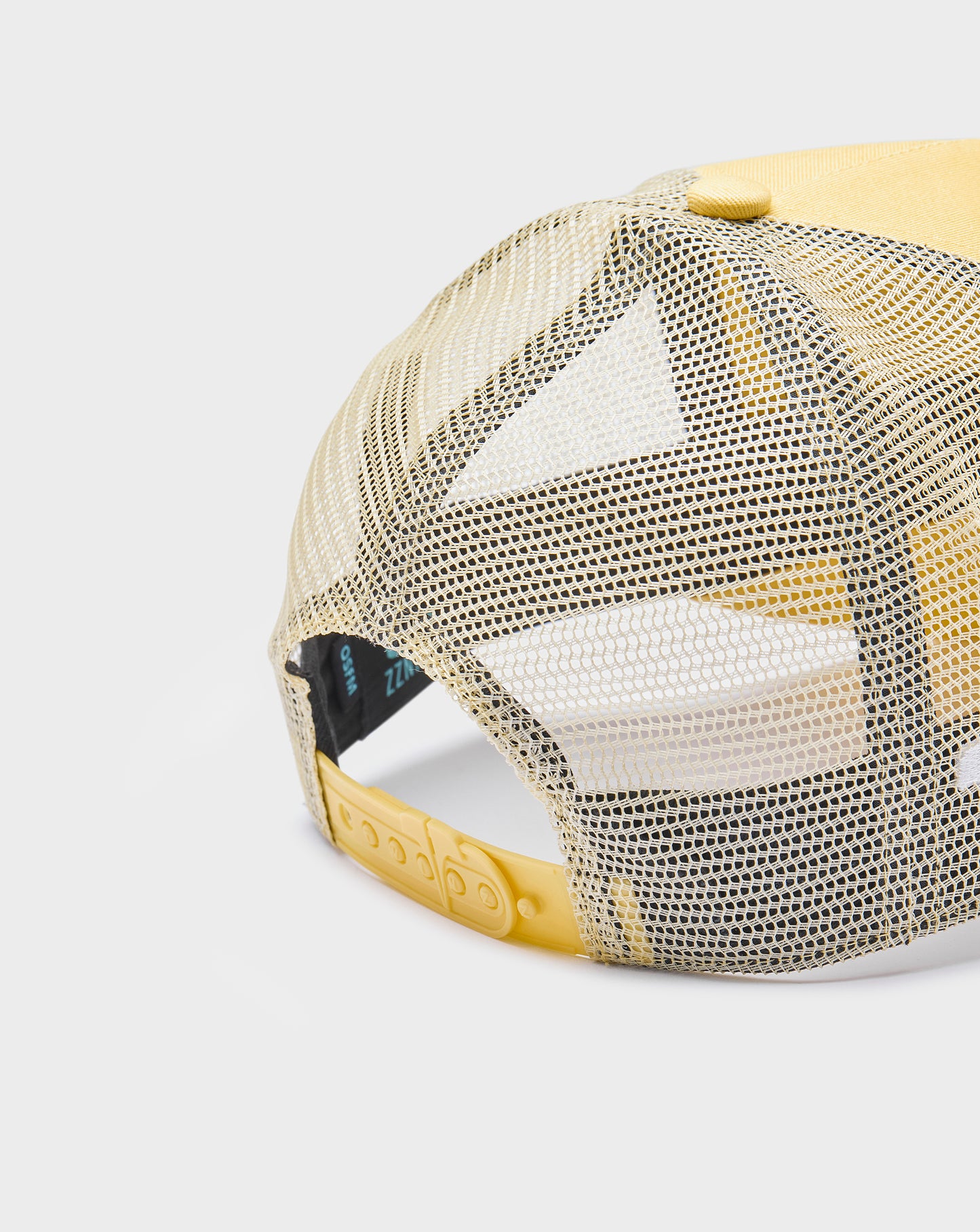 PASTEL COTTON MESH TRUCKER - Yellow/White