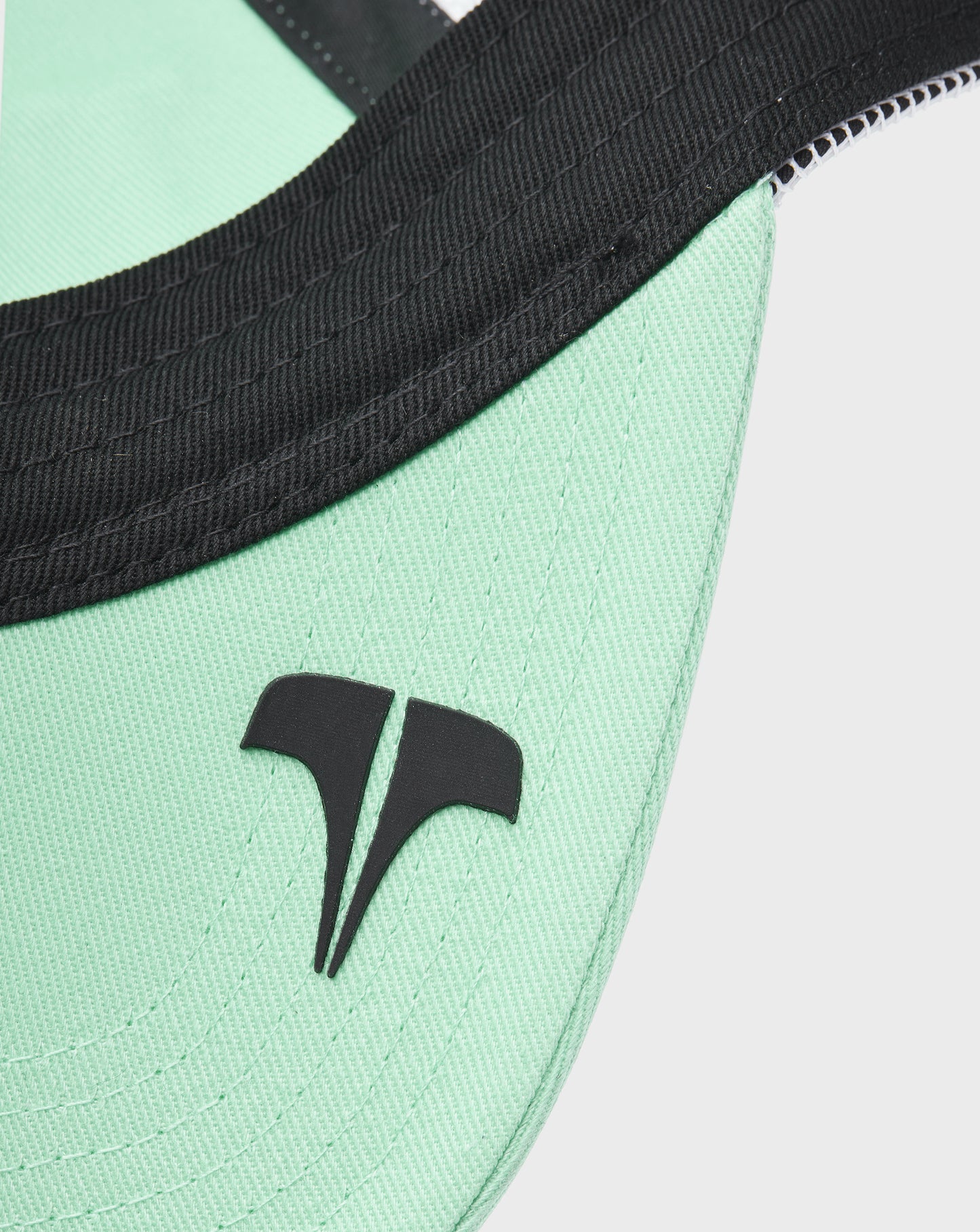 PASTEL COTTON MESH TRUCKER - Mint Green/White